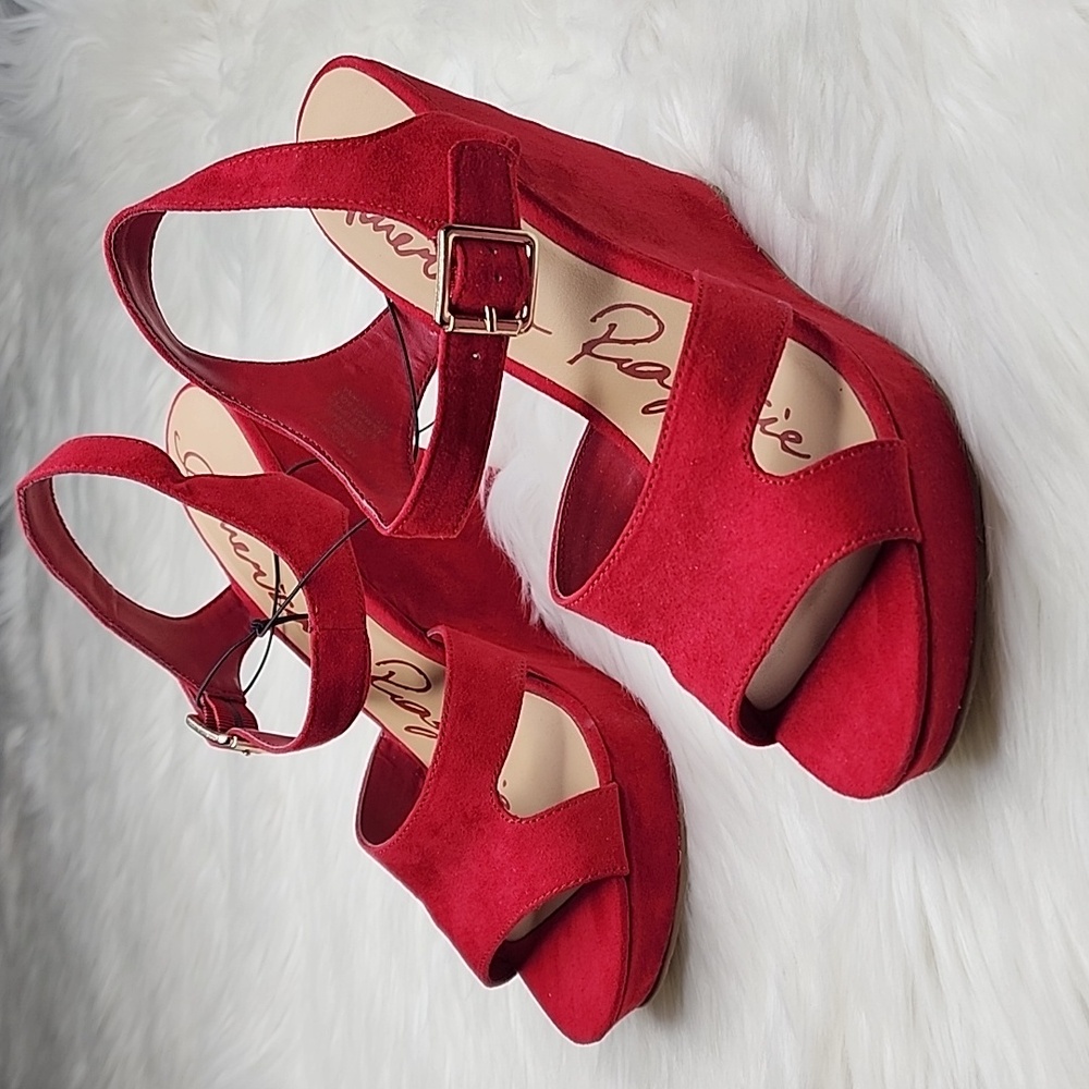 American Rag Rochelle Red Sandal Wedges - New In Box - Picture 13 of 16